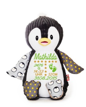Plüschtier Pinguin mit Namen